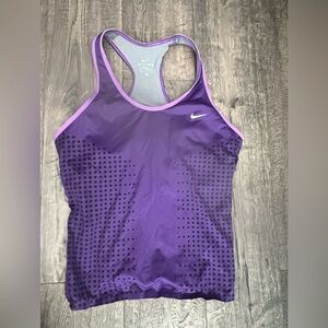 Nike Purple Dotted Athletic Tank